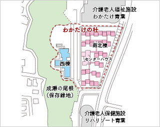 わかたけの杜配置図